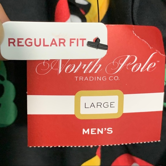 NORTH POLE Shirt Trading Company Sz Large Long Sleeve Christmas Emoji’s - Picture 6 of 7